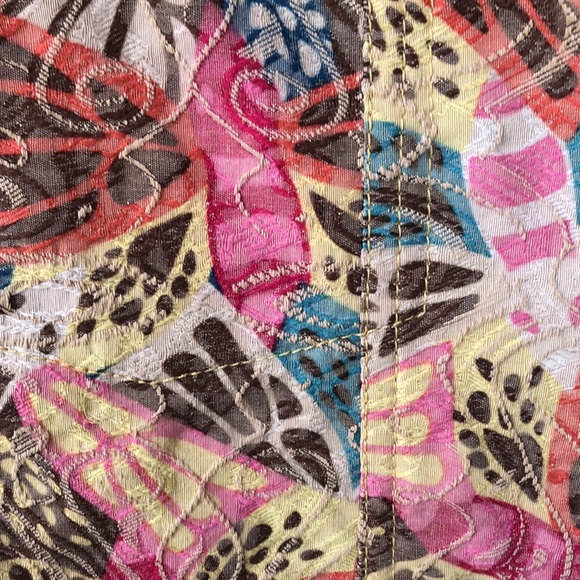 Analogy Woman lt denim printed cotton blend jacket, Woman’s Size - Picture 4 of 11